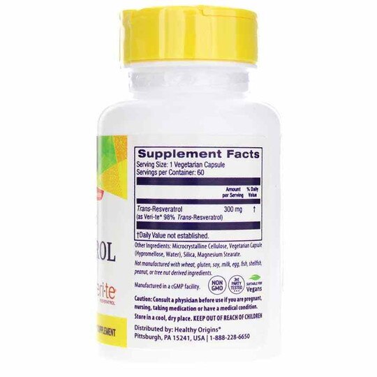 Resveratrol with Red Wine Extract 300 Mg, HLO